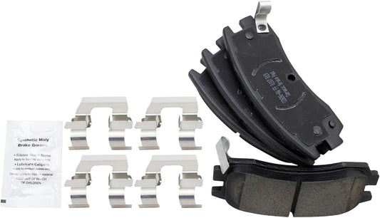 TRQ Rear Posi Ceramic Disc Brake Pads Set for Chevy Buick Pontiac