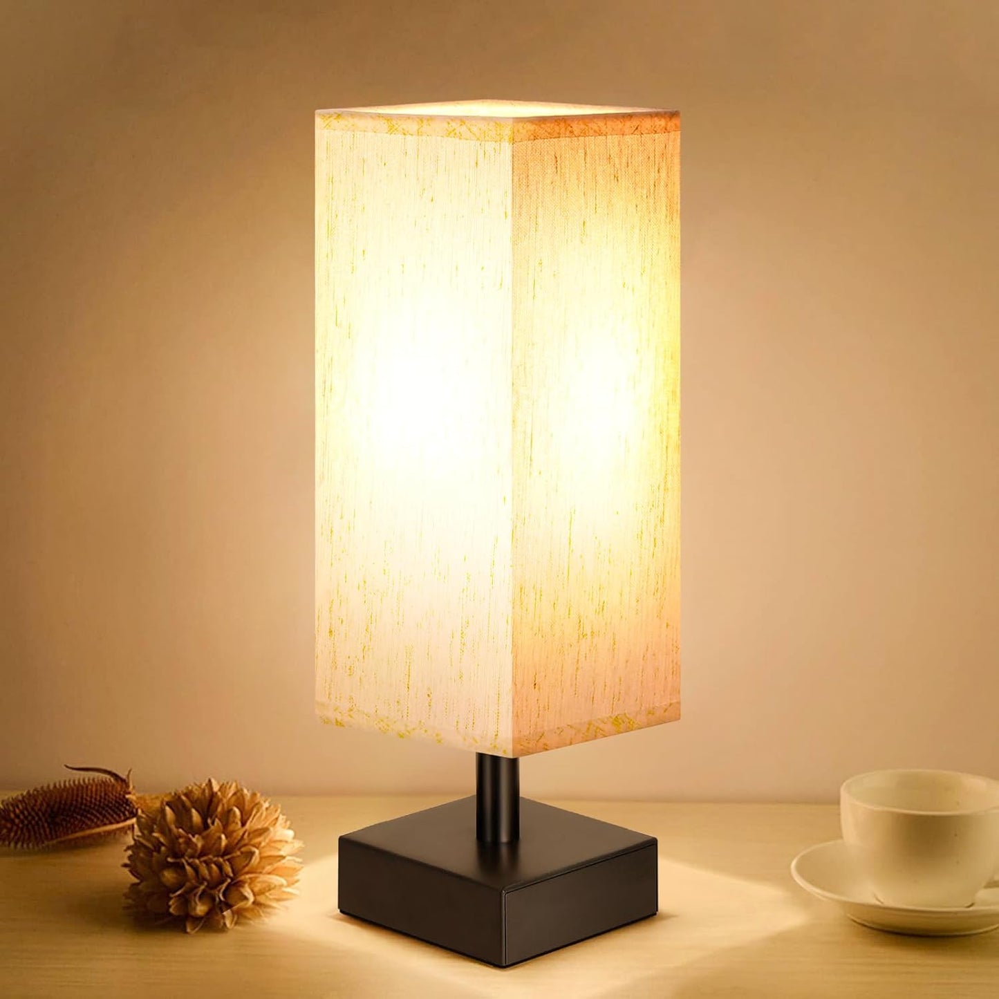Minimalist Bedside Lamp by aooshine - Cozy Nightstand Light