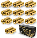 Pool Cover Anchors for Concrete and Pavers 10 Pack - Durable Brass