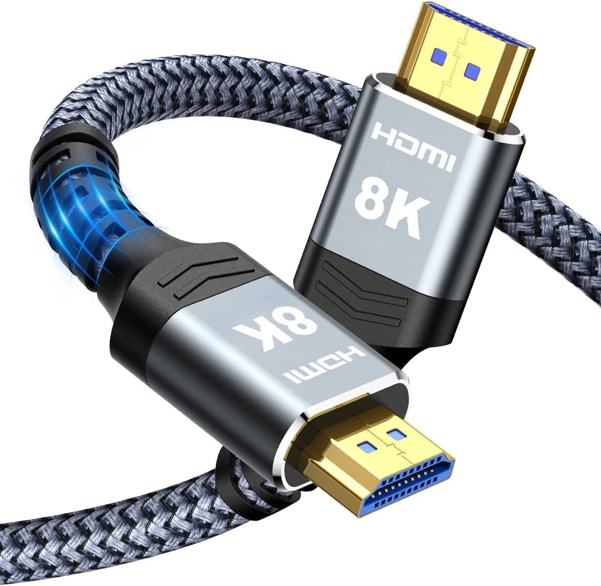 Highwings 8K Fiber Optic HDMI Cable 50 FT for Gaming and More