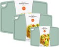 Silicone Thick Cutting Boards Set of 3 Flexible Design for Kitchen