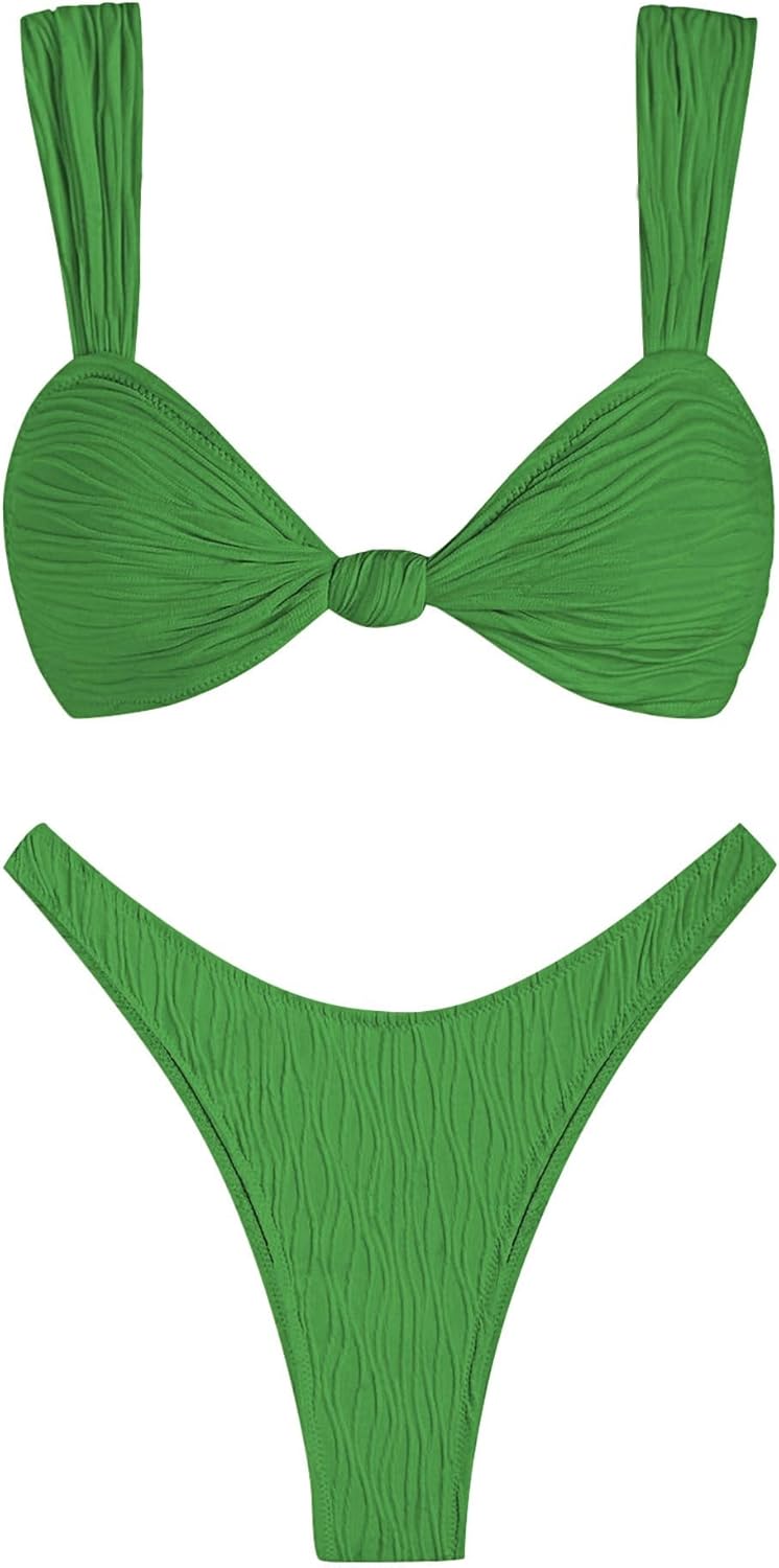 ZAFUL 2025 Cheeky Bikini Sets for Women High Cut Swimsuit