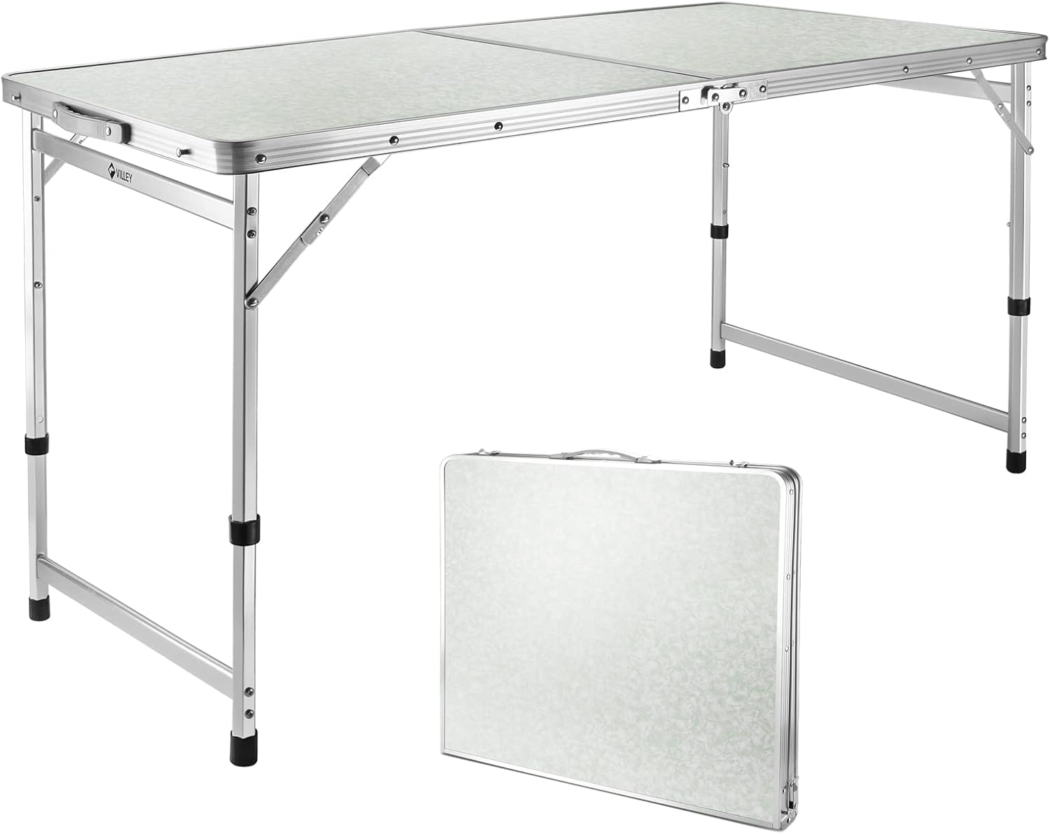 VILLEY 4 Feet Folding Camping Table for Outdoor Adventures