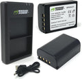 Wasabi Power Battery (2-Pack) with USB-C Dual Charger - Reliable Power