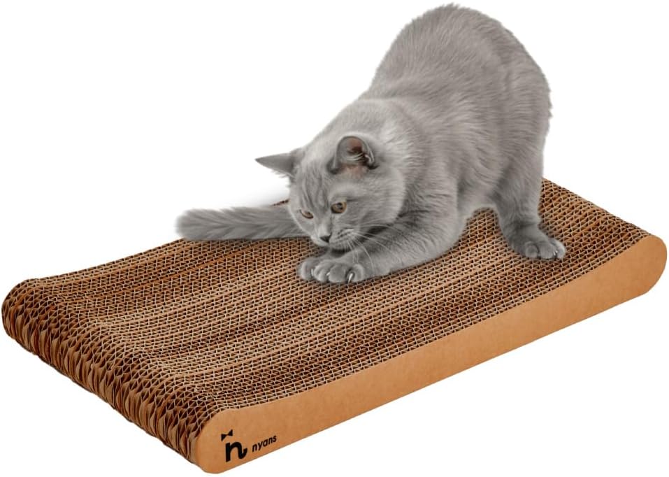 nyans Cat Scratcher: Durable Double-Sided Cardboard Design