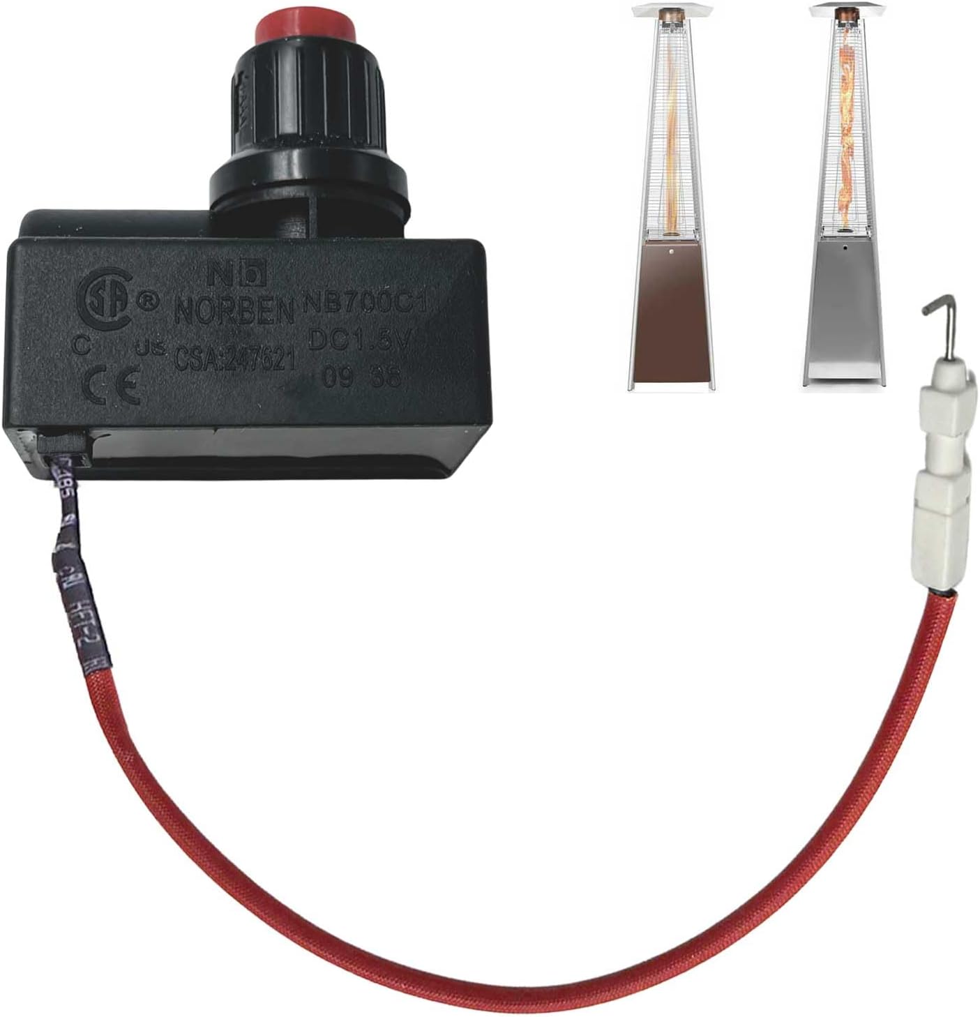 Electronic Push Button Igniter Set for Patio Heaters