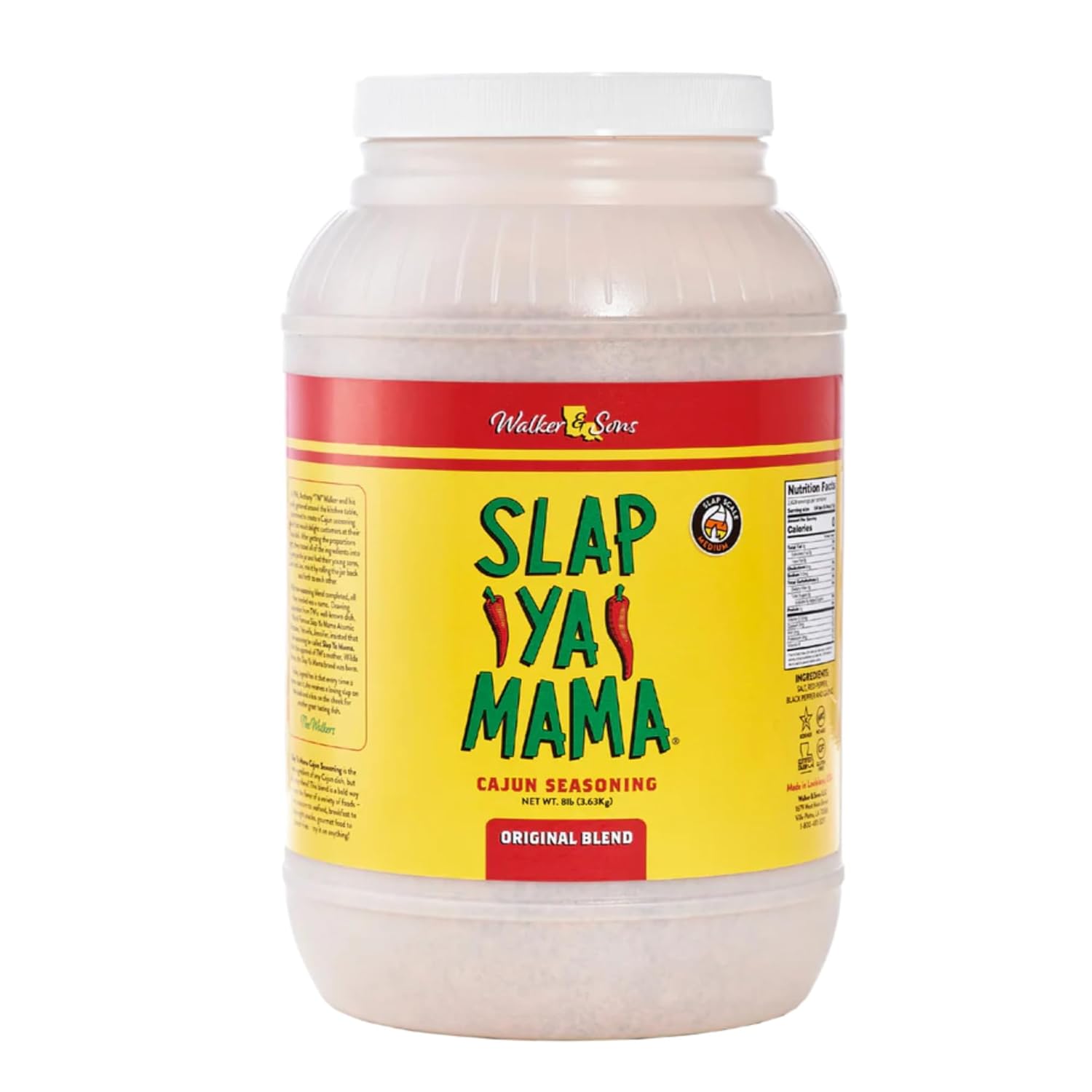 Slap Ya Mama Cajun Seasoning Original Blend 8 Pound Jar