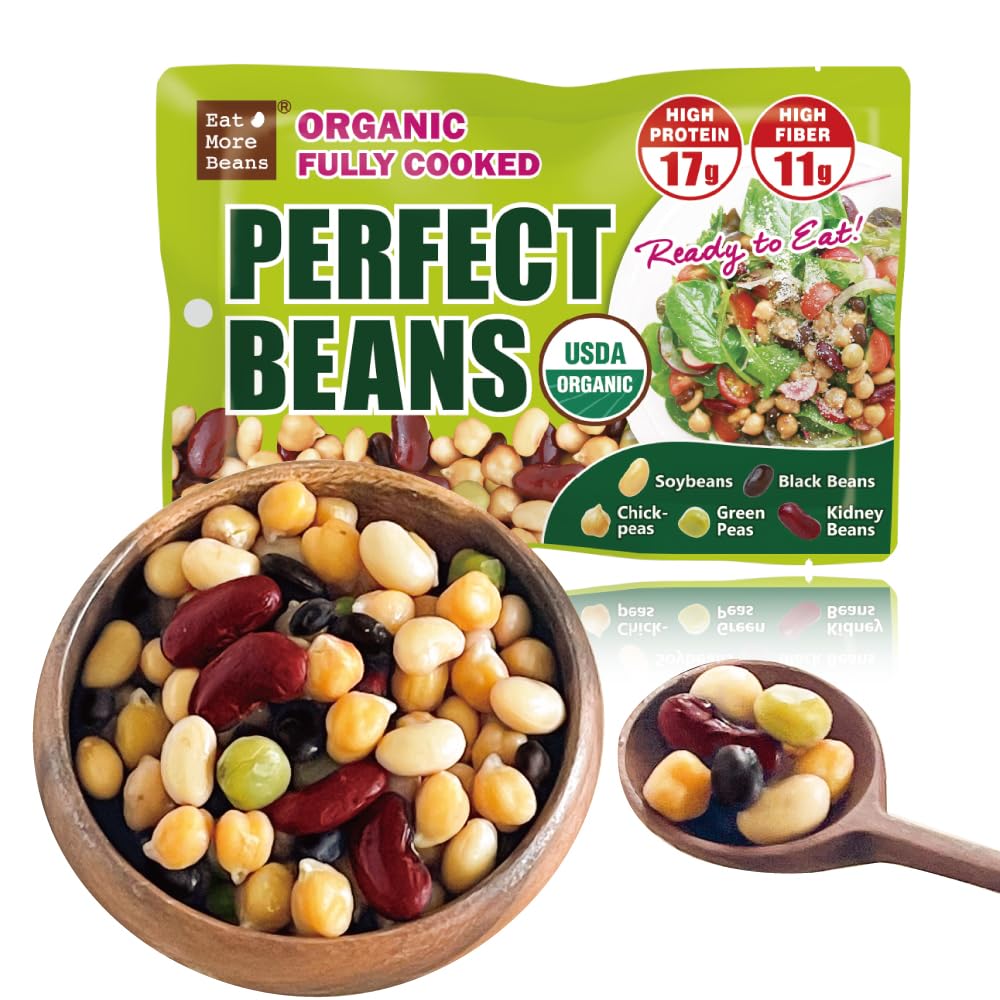 Organic Fully Cooked Perfect Beans - Healthy Plant-Based Protein