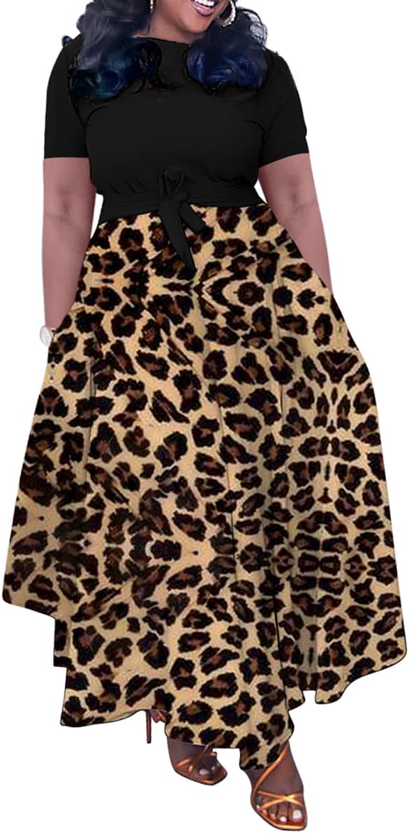 BFFBABY Plus Size A Line Dress for Women Summer Casual Wear