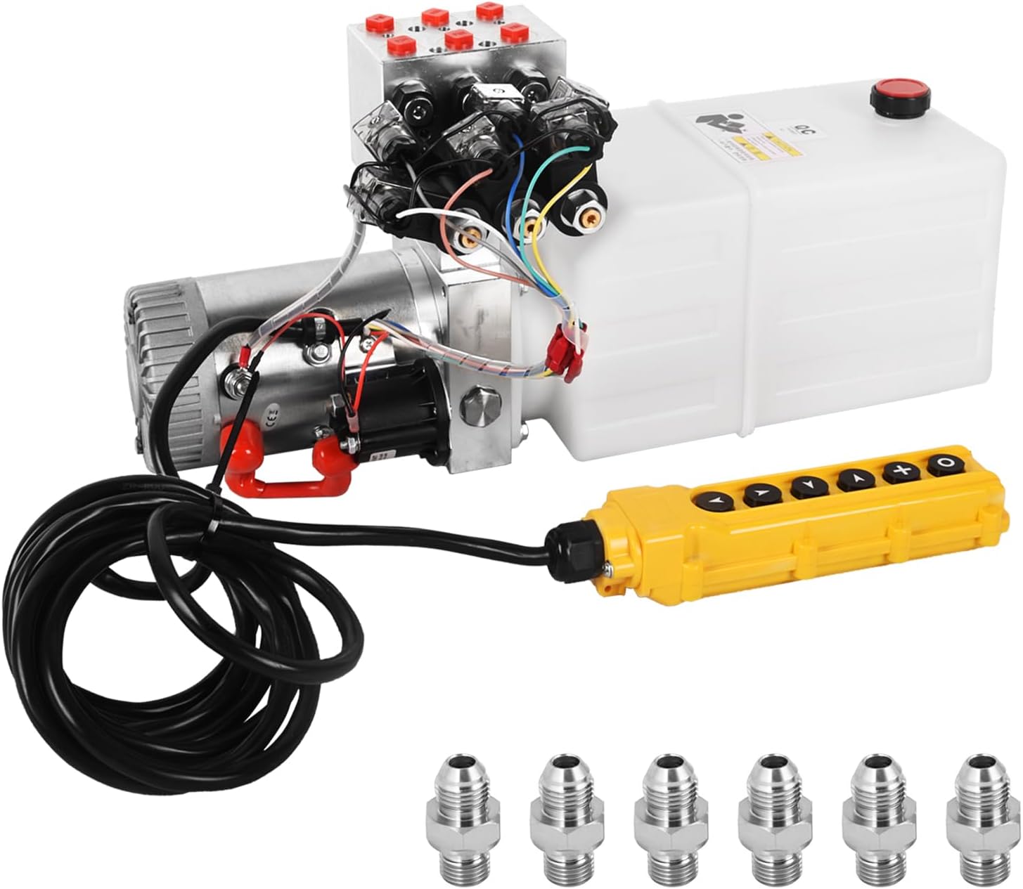 Hydraulic Pump 6 Quart Double Acting Power Unit for Vehicles