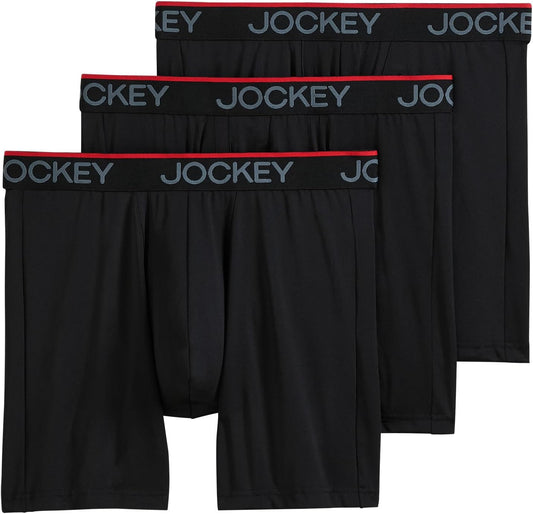 Jockey Men's Underwear Chafe Proof Pouch Microfiber Boxer Briefs