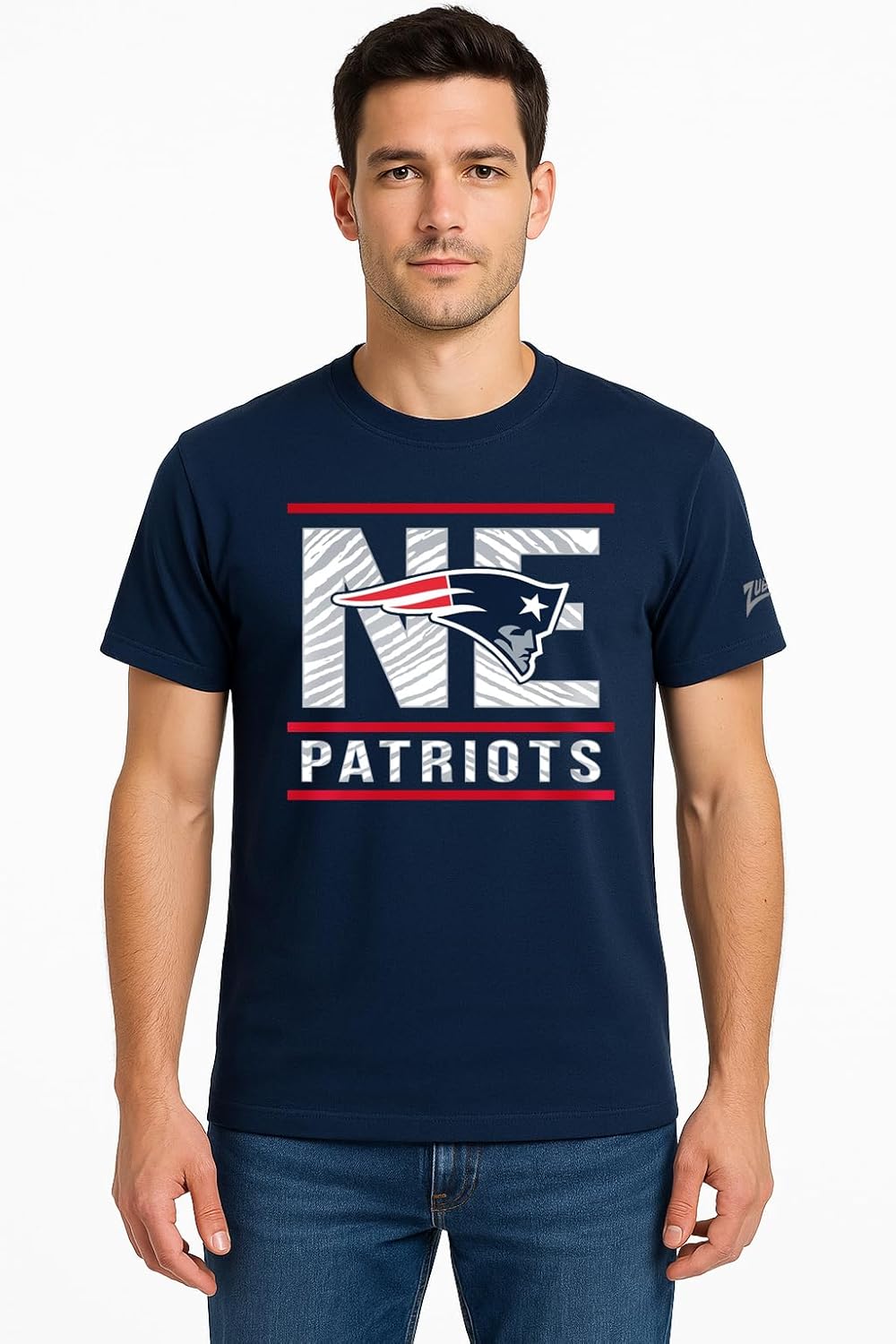 Zubaz NFL Men's Short Sleeve Team Graphic T-Shirt for Fans