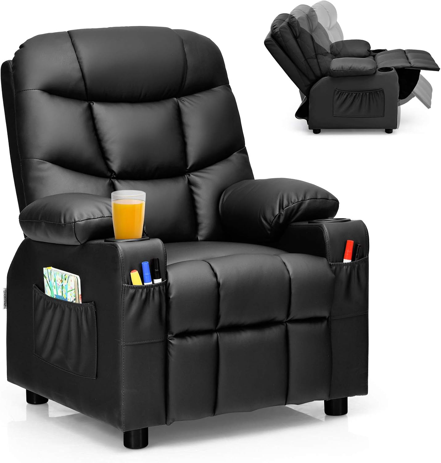 Costzon Kids Recliner Chair with Cup Holder for Comfort and Fun