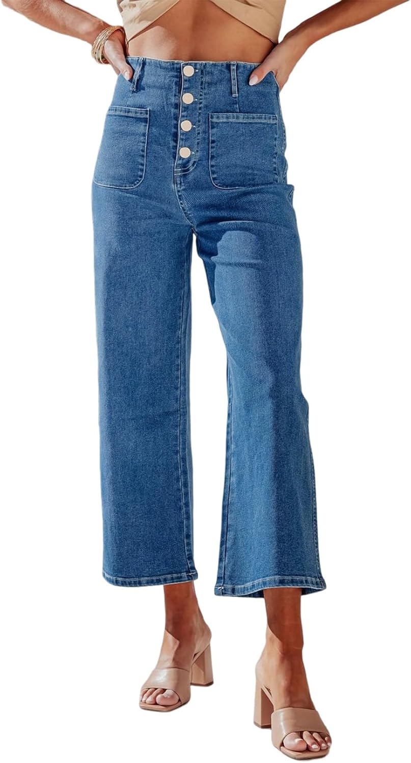 Wide Leg Jeans for Women: High Waisted, Stretchy & Stylish