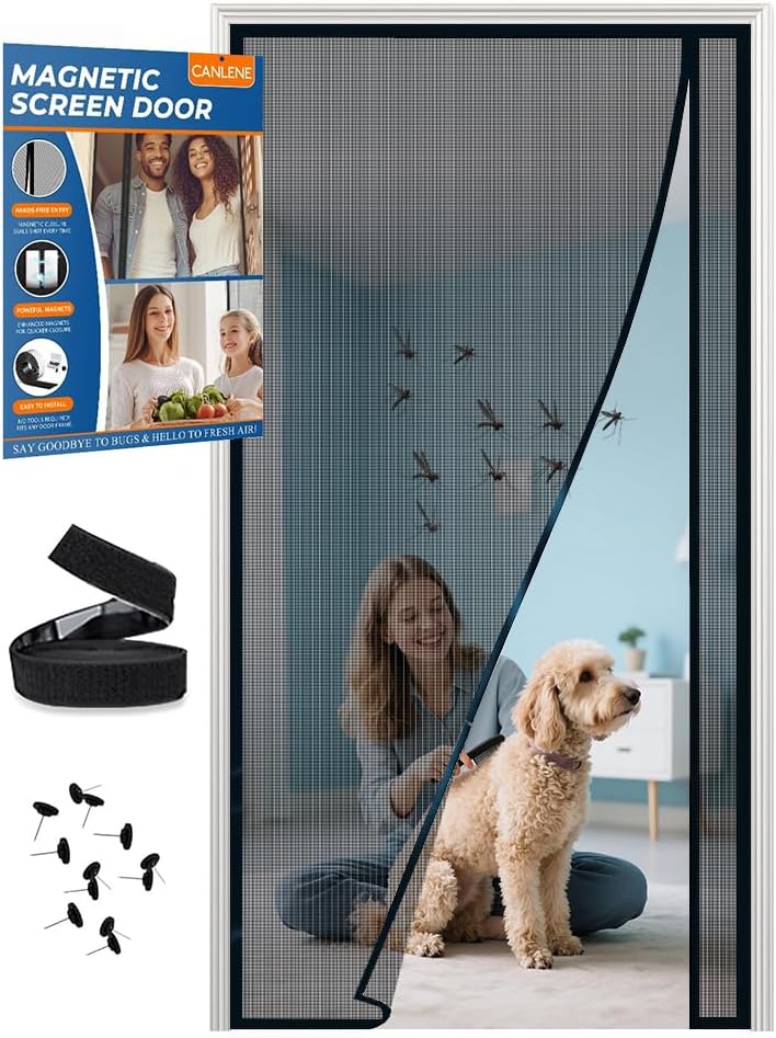 Magnetic Screen Door for Easy Installation and Durability