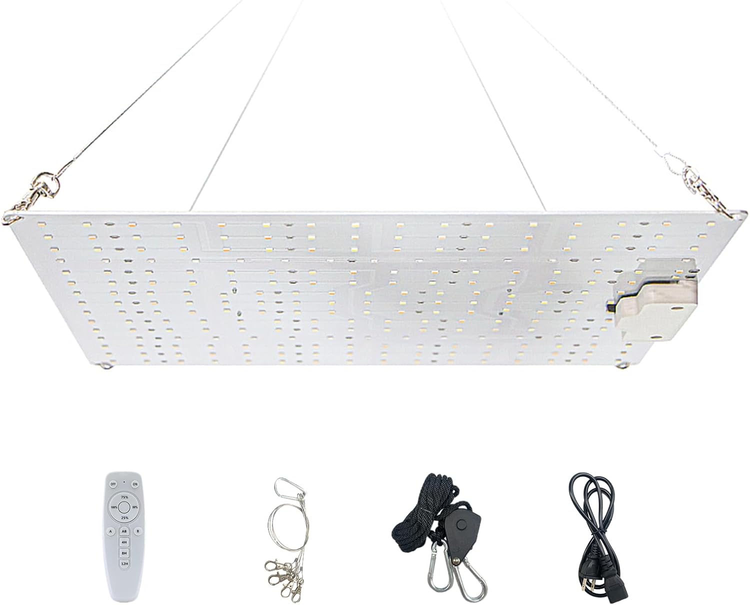 UNISHOW 1000W LED Grow Light: Full Spectrum, Remote Dimmable - Boost Indoor Plant Growth!