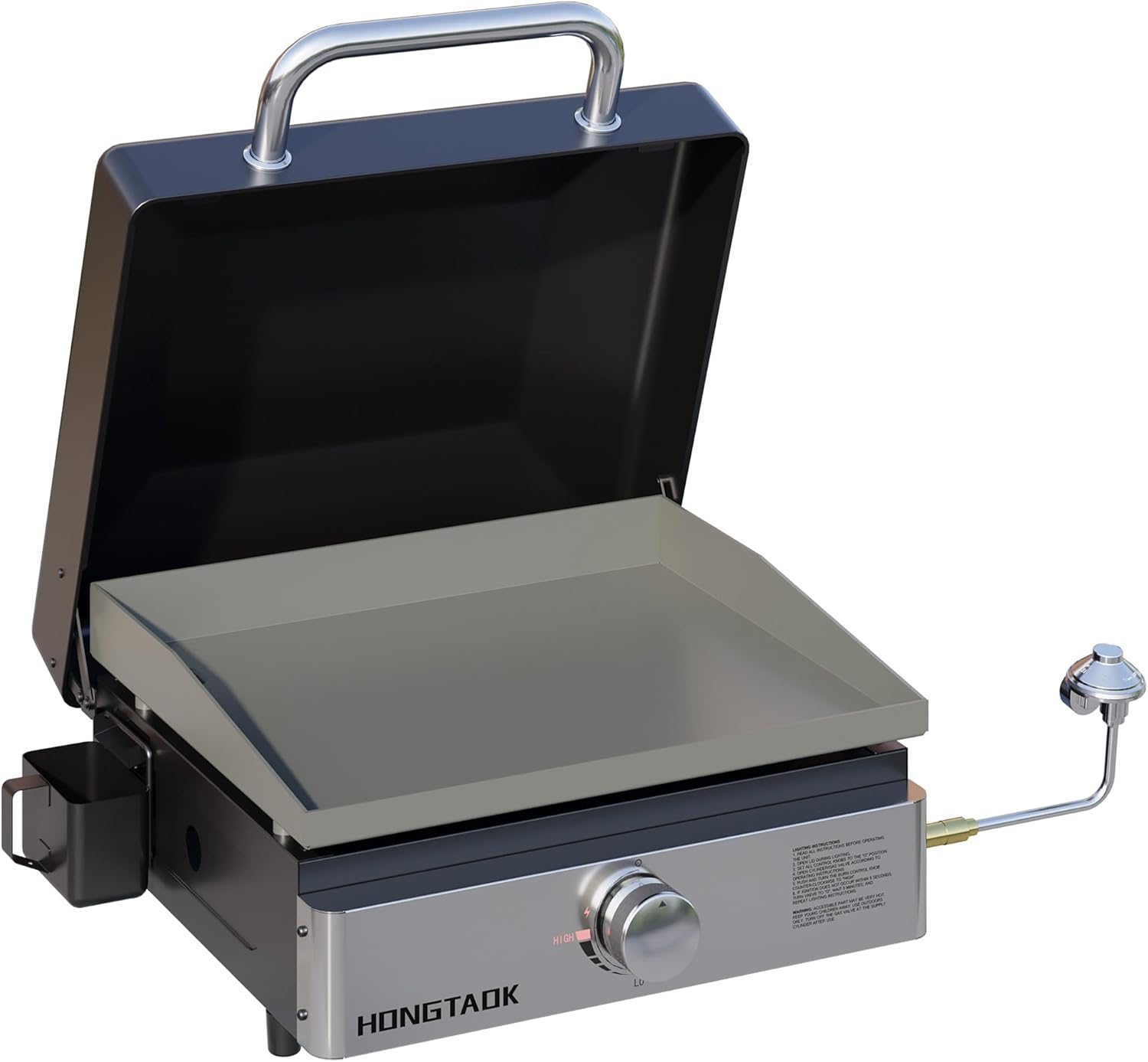 18 Inch Tabletop Propane Gas Grill for Outdoor Cooking & BBQ