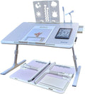 Adjustable Laptop Desk for Bed - Portable Lap Desk with Storage Drawer