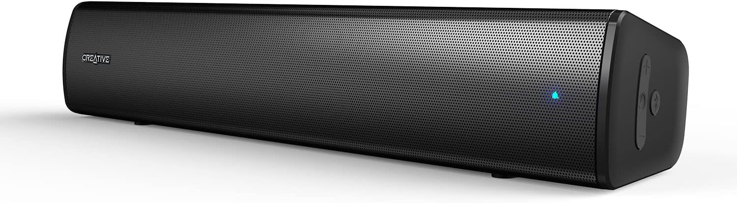 Creative Stage Air V2 2.0 Bluetooth Sound Bar - Powerful 10W RMS - Black