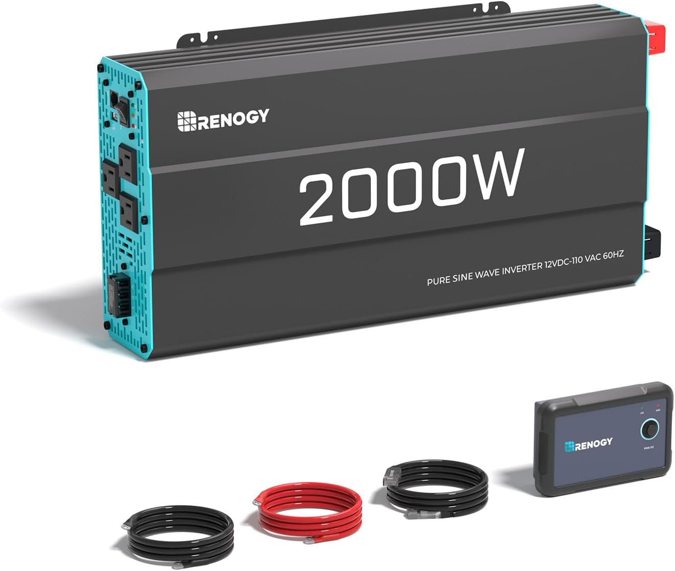 Renogy Inverter P2 2000 Watt Pure Sine Wave Power Converter