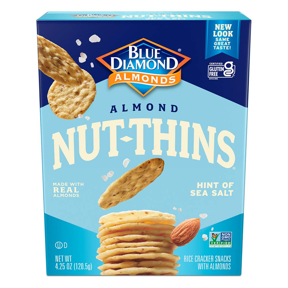 Blue Diamond Almonds Nut Thins Gluten Free Cracker Crisps Review