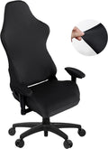 SARAFLORA Black Gaming Chair Cover - Stretch & Washable