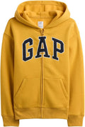 GAP boys Logo Hoodie Hooded Full Zip Sweatshirt - Cozy Everyday Layer