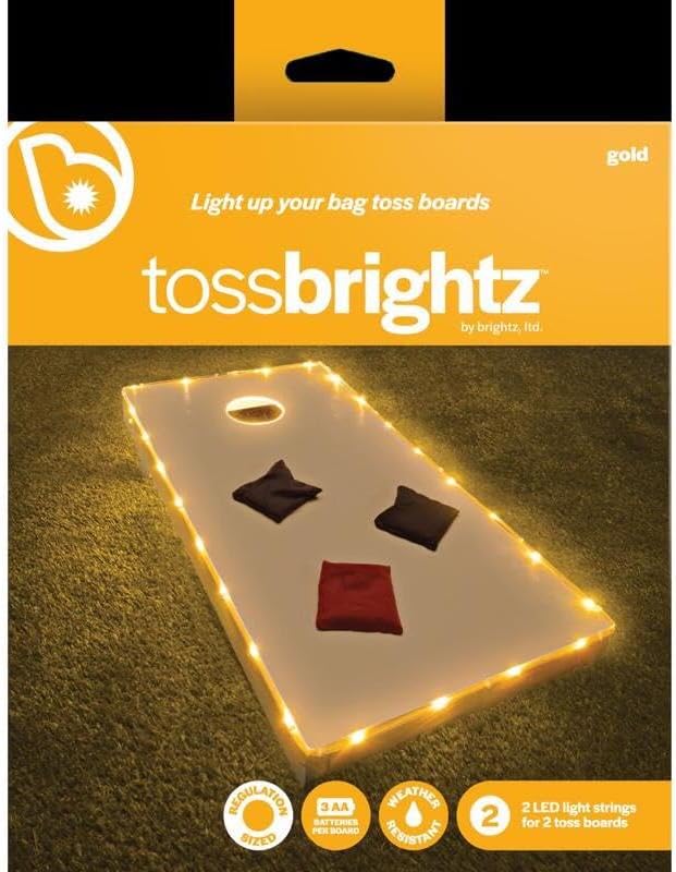 Brightz TossBrightz LED Cornhole Lights for Fun After Dark