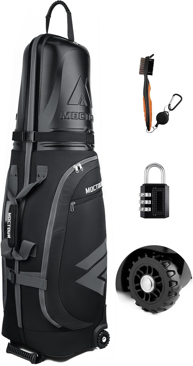 Golf Travel Bags with Wheels & Hard Case for Maximum Protection