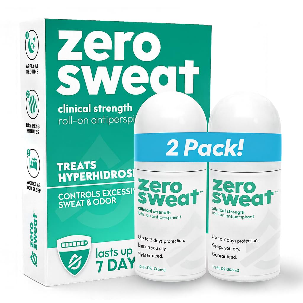 ZeroSweat Antiperspirant Deodorant for Excessive Sweating Relief
