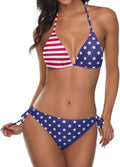 Tempt Me Women Triangle Bikini Set Halter Two Piece - Flattering Fit