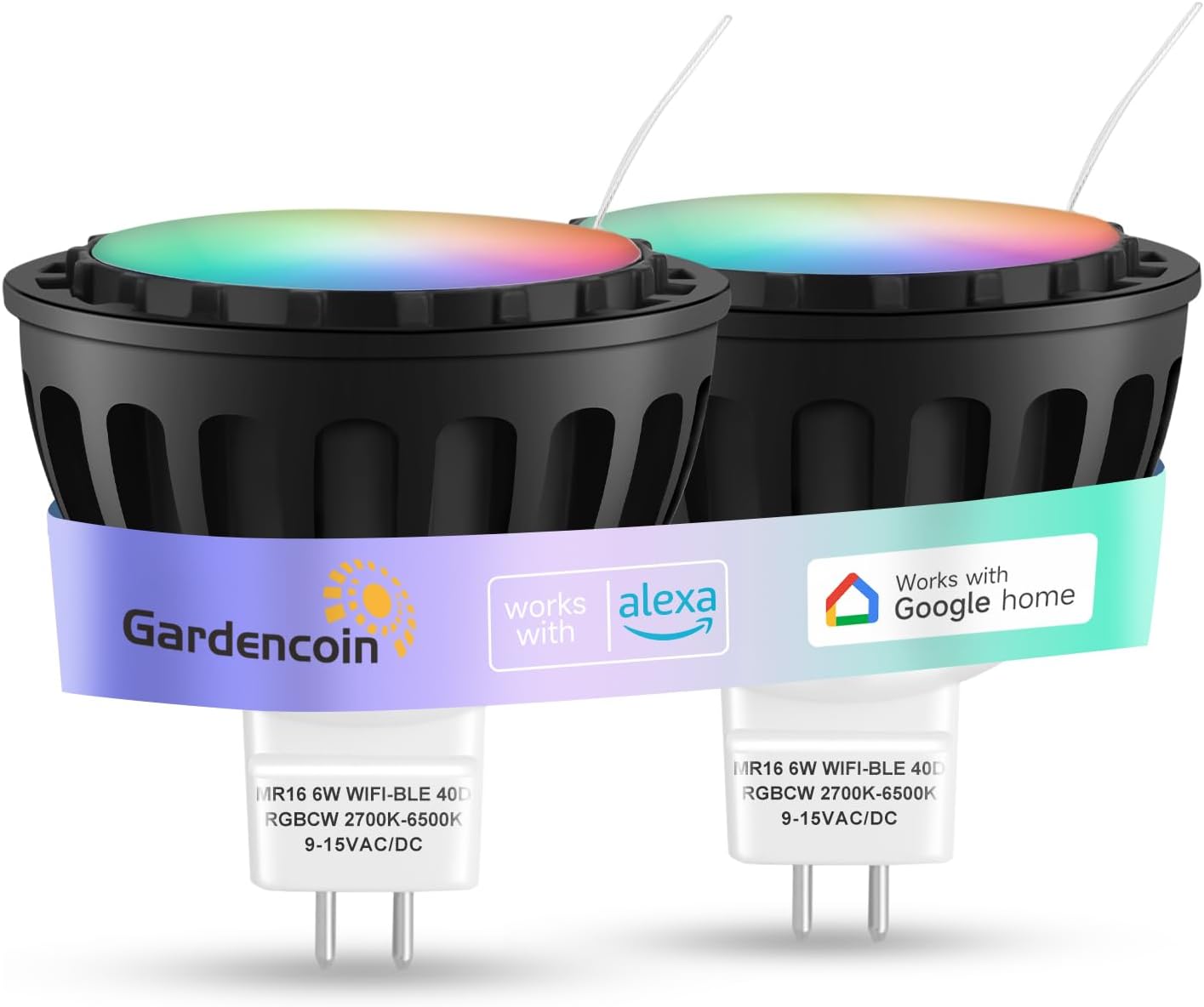 Gardencoin MR16 LED Bulb Color Changing Smart GU5.3 Dimmable