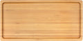 Bamboo Serving Tray 11in x 5.5in - Pack of 10, Natural Bamboo