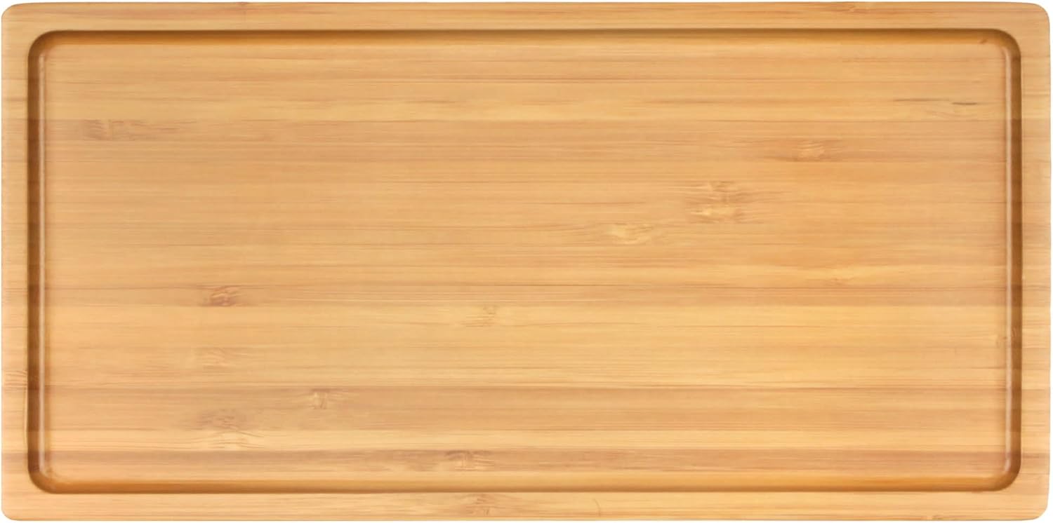 Organic Bamboo Serving Tray for Charcuterie and Snacks - 10 Pack