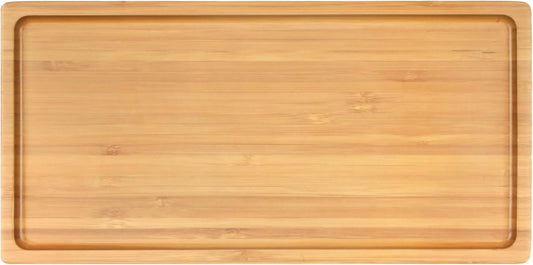 Organic Bamboo Serving Tray for Charcuterie and Snacks - 10 Pack