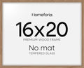 Homeforia 16x20 Diploma Wood Frame - Natural Oak Certificate Frame
