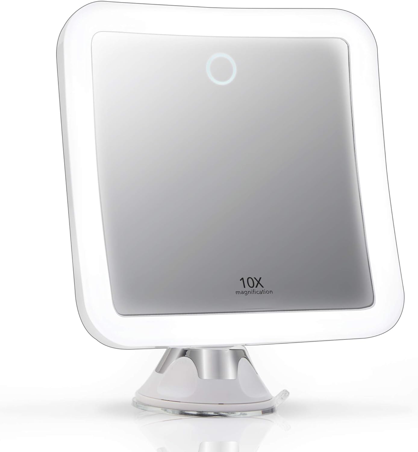 Fancii Rechargeable 10x Magnifying Mirror with LED Light Settings