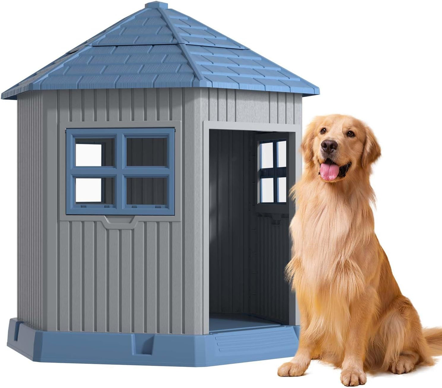 Vixzen Large Outdoor Dog House for Small to Large Dogs
