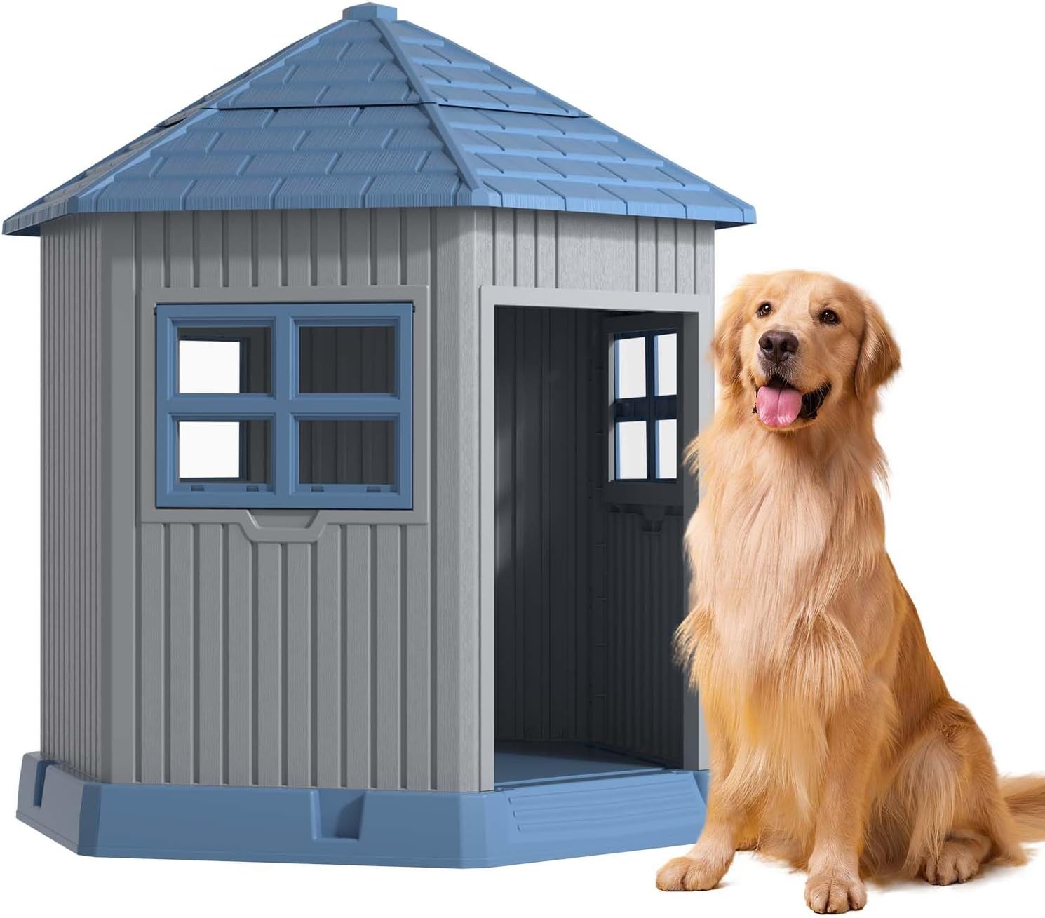 Vixzen Large Outdoor Dog House for Small to Large Dogs