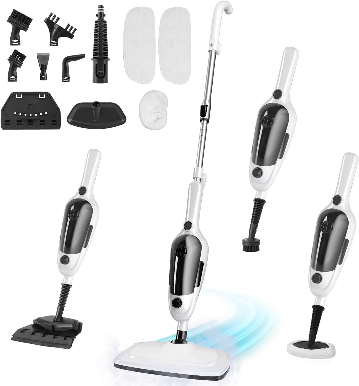 11-in-1 Steam Mop for Home Cleaning with 23FT Power Cord