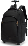 LIGHT FLIGHT 37L Rolling Travel Backpack - Carry-On Wheeled Laptop Bag