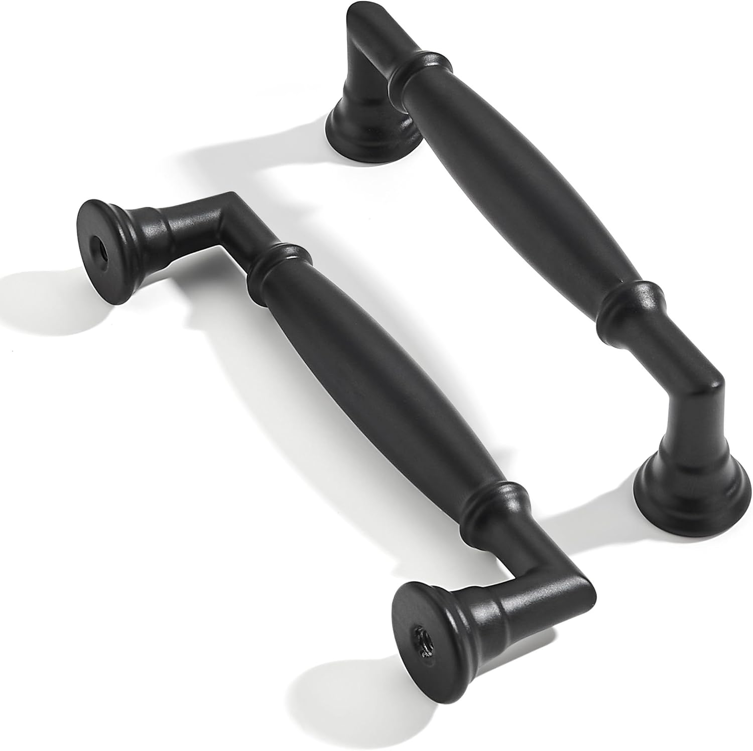 4 Inch Matte Black Cabinet Pulls for Modern Home Decor