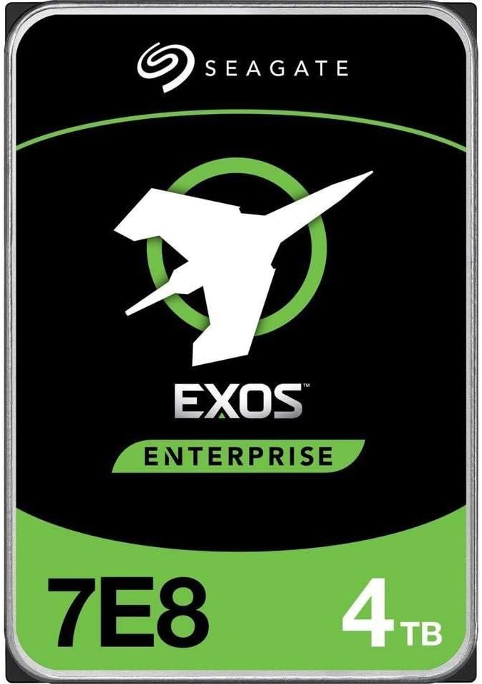 Seagate Exos 7E8 4TB HDD - Fast 7200RPM Speed