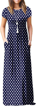 VIISHOW Women's Short Sleeve Loose Plain Maxi Dress - Comfortable bit