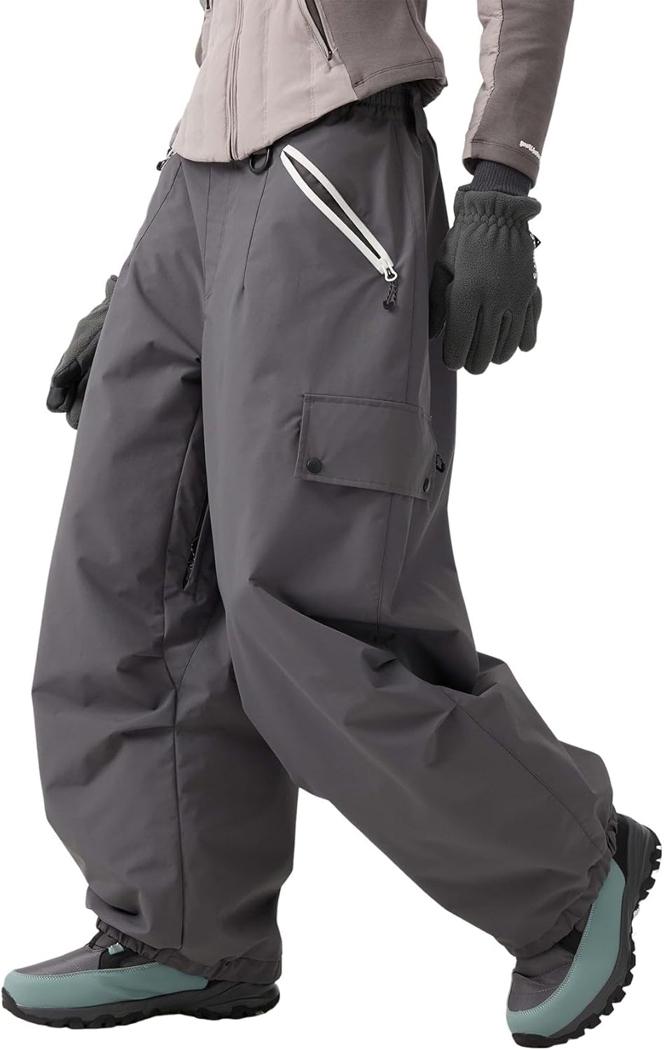 Baggy Ski Pants for Women and Men - Insulated and Waterproof