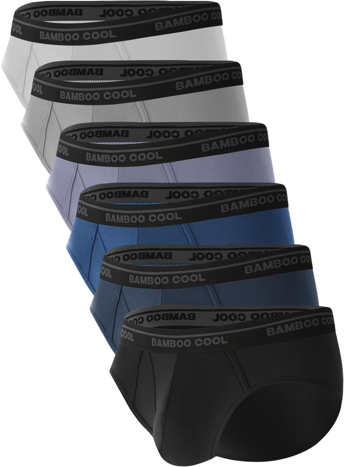 Bamboo Cool Mens Breathable Soft Underwear Open-fly Briefs