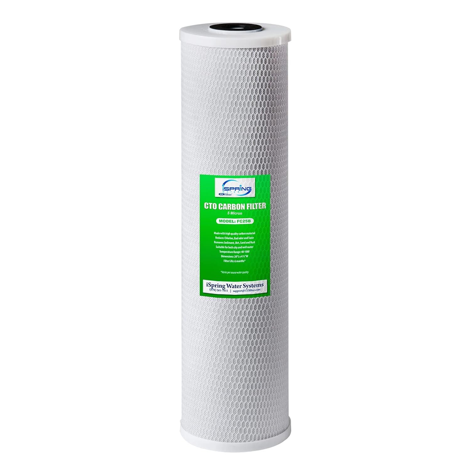 iSpring FC25B Whole House Water Filter for Chlorine Removal