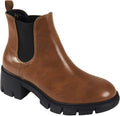 Juliet Holy Womens Lug Sole Platform Ankle Booties - Chunky Heel
