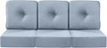 Luxury 22x24 6-Inch Patio Chair Cushions Set of 3 for Comfort