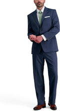 Haggar Men's Classic Fit Windowpane Suit Separates - Stretch